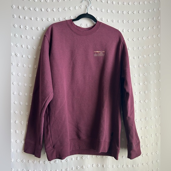 Patagonia 73 Skyline Uprisal Crew Sweatshirt Sz XL Maroon Red - Picture 1 of 7